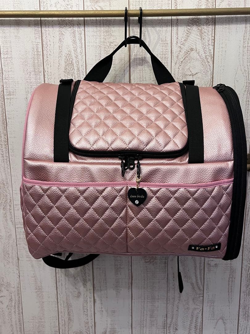 【傷あり】LuxeBirdie × Fa＊Faコラボキャリー メタリックピンク