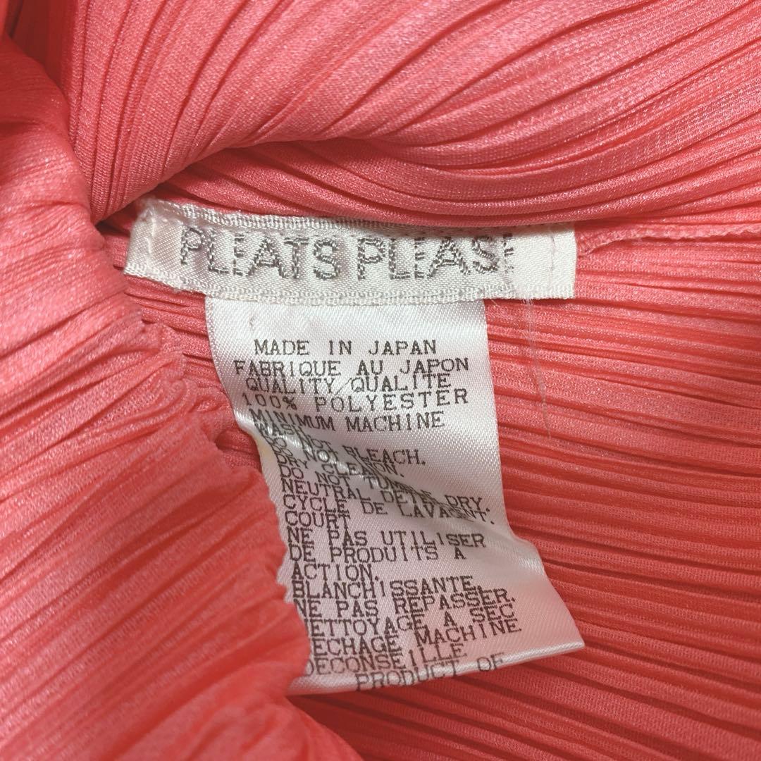 希少カラー 極美品 プリーツプリーズ イッセイミヤケ ブラウスシャツ ピンク