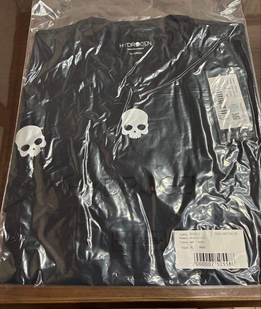 HYDROGEN スカルプリント Tシャツ XL