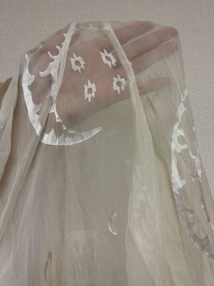 【大幅値下】MARINE SERRE マリーンセル - 月柄シルク長袖シャツ