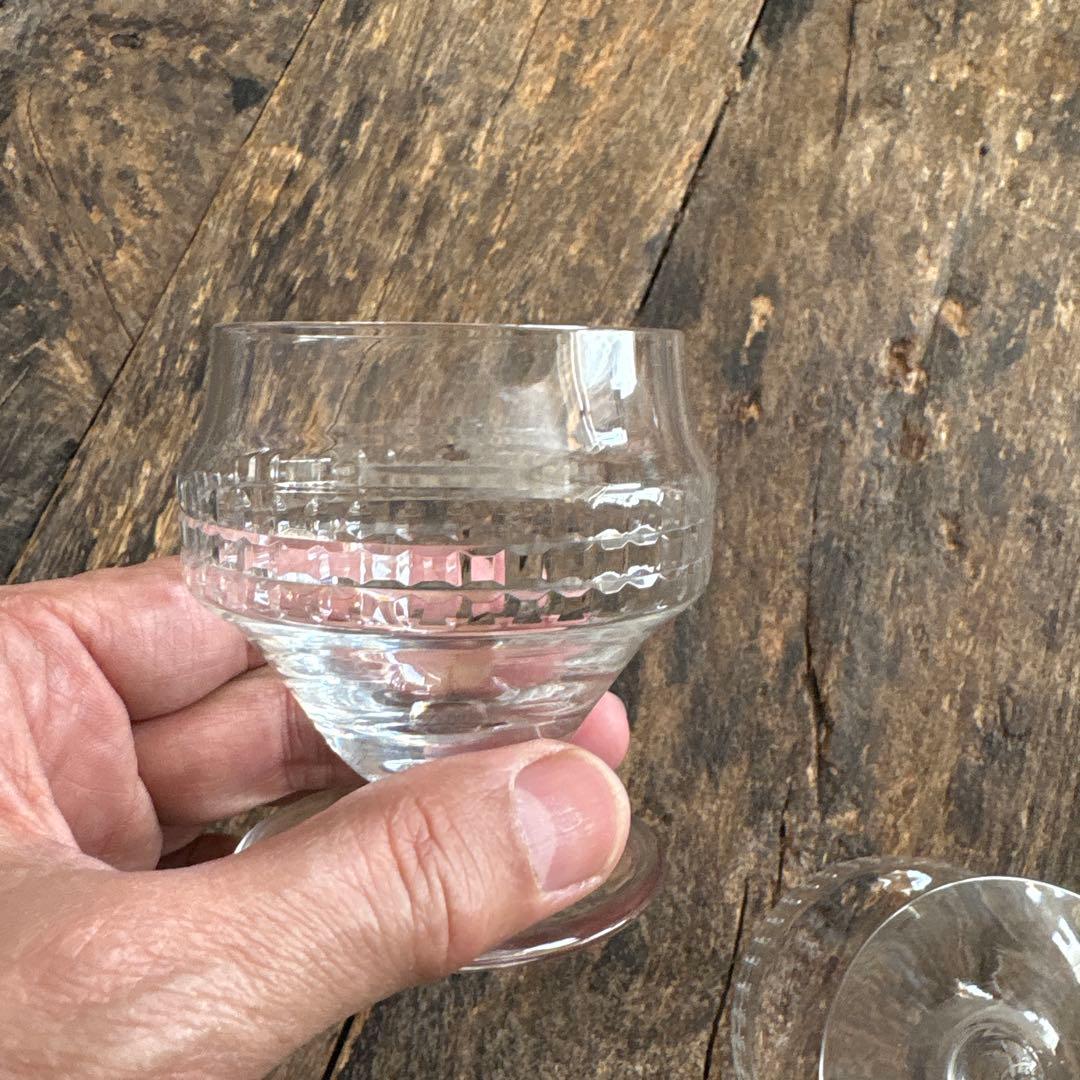 GW SALE⏬バカラ❷ アンティーク　シャンパンクープ　2点　アールデコ