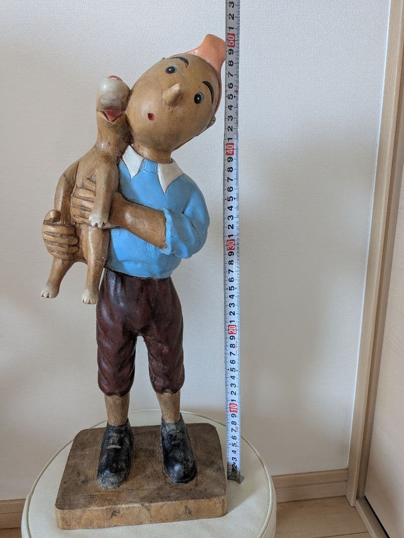 タンタン 木製 レトロ ヴィンテージ人形