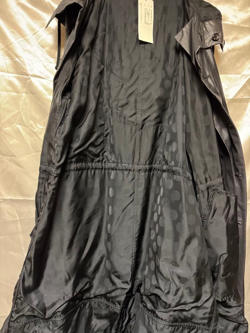 BLACK COMME des GARCONS◆モッズコート/XL/ブラック