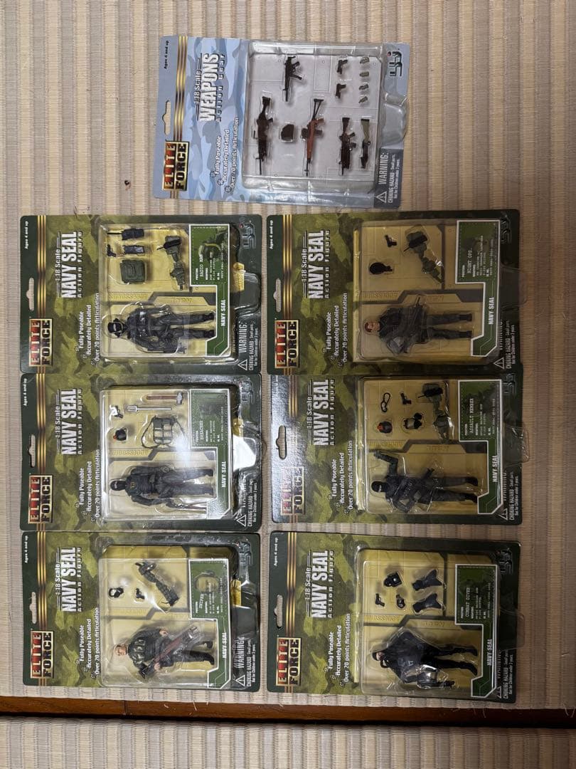 Navy SEAL アクションフィギュア 6体セット+武器セット