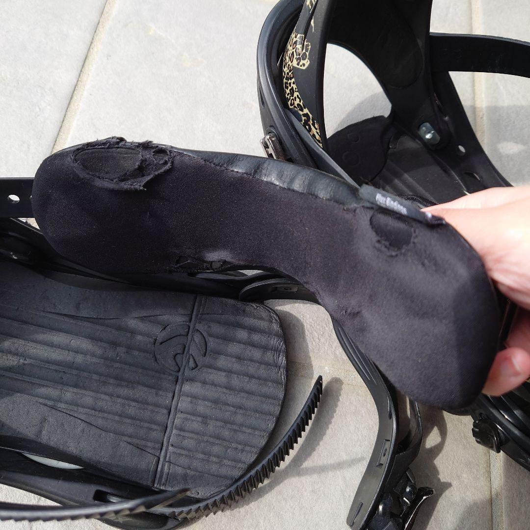 FLUX ヒョウ柄 スノーボードビンディング