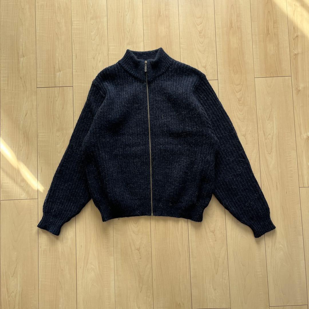 usa製 80s llbeen ドライバーズニット アルパカ混 短丈