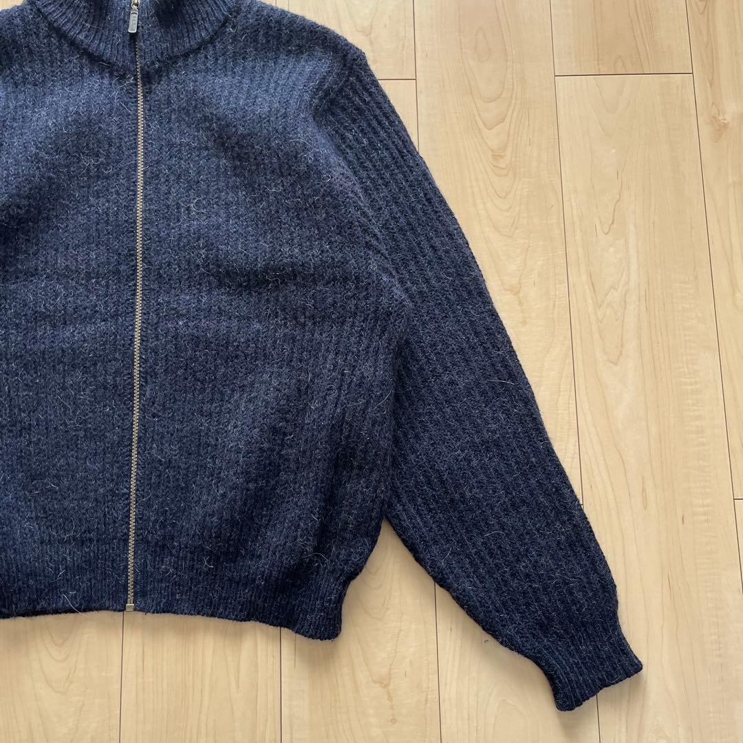 usa製 80s llbeen ドライバーズニット アルパカ混 短丈