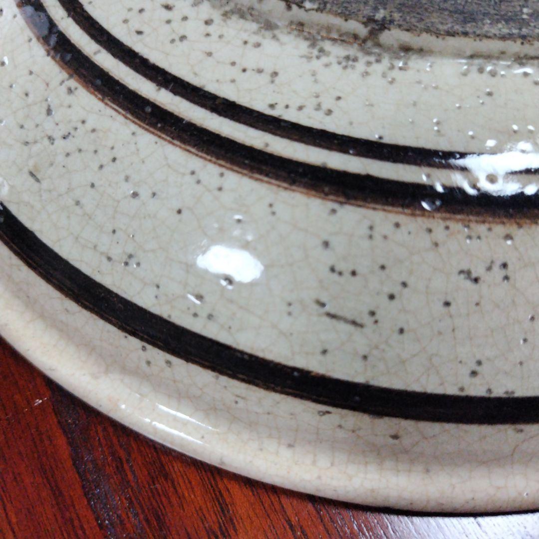 装飾陶器皿　桃山時代～江戸時代 唐津 古志野 絵志野 鳥絵 皿 瀬戸