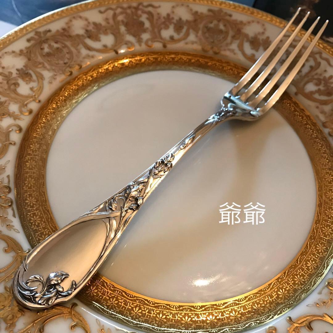 Puiforcat ピュイフォルカ／「アイリス」純銀製 カトラリー ４本セット