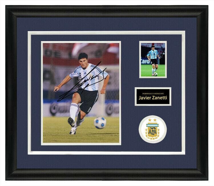 直筆サイン入り写真 ハビエル・サネッティ インターミラノ SA鑑定済