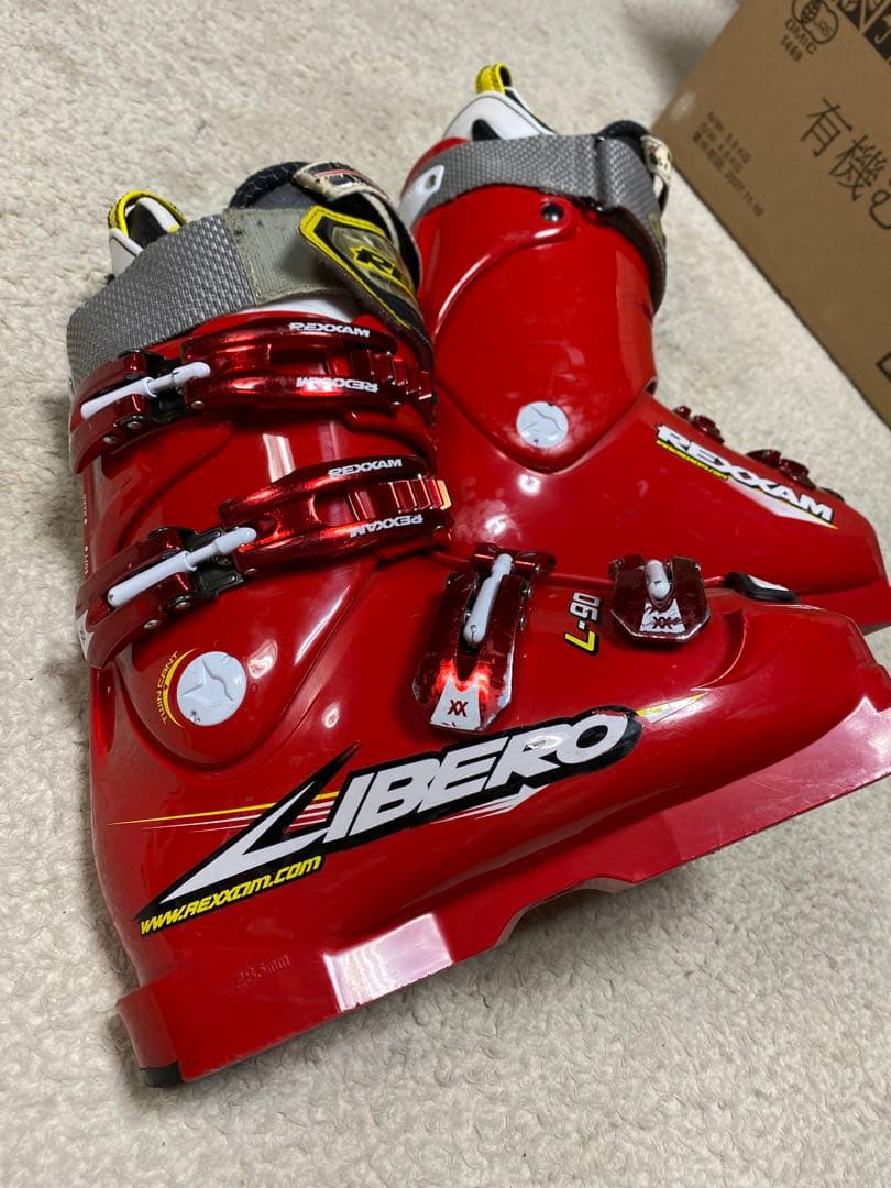 b×bショートスキー　99cm ブーツレグザム24cmショートスキーセット中古