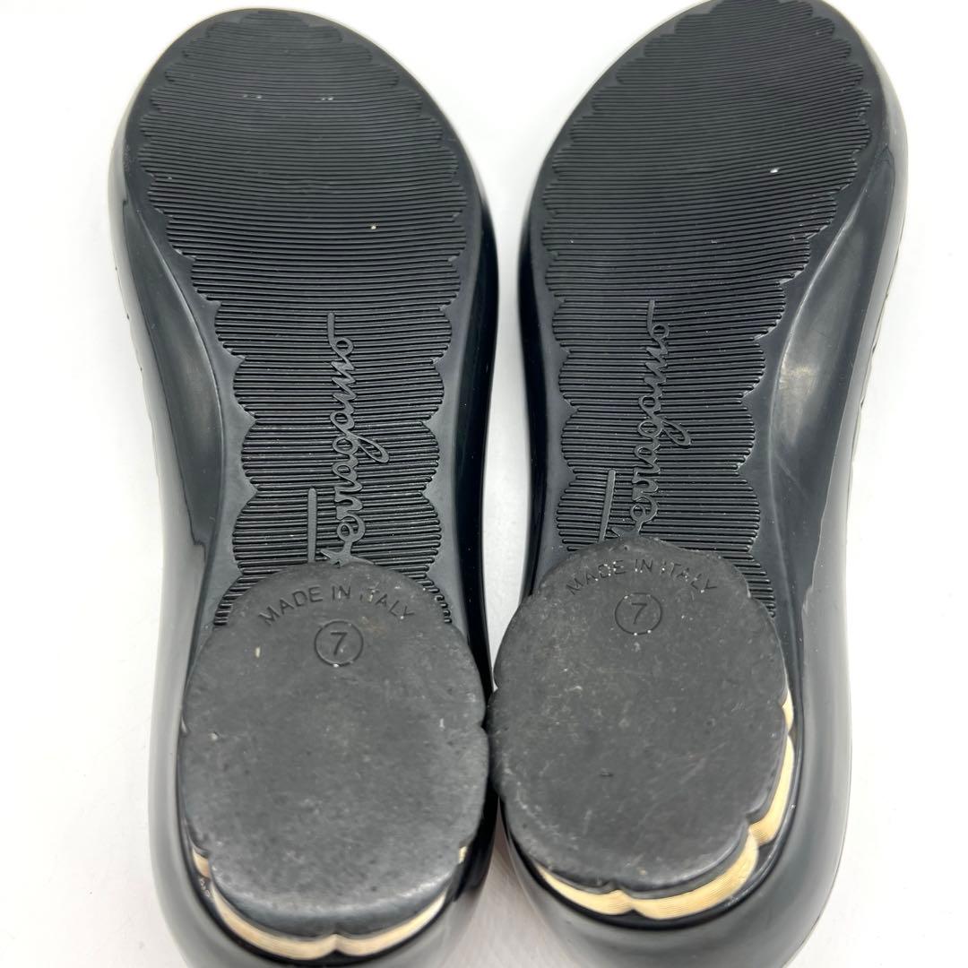 良品　フェラガモ　パンプス　JELLY ラバー　ヴァラリボン