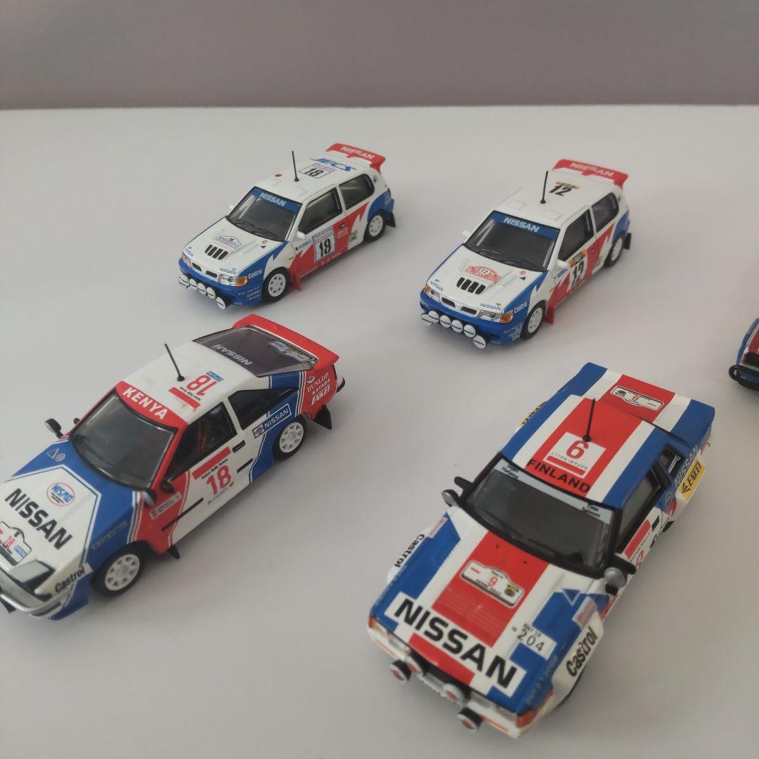 日産　サファリ、シルビア、サニー、DATSAN　ラリーカーコレクション5台セット