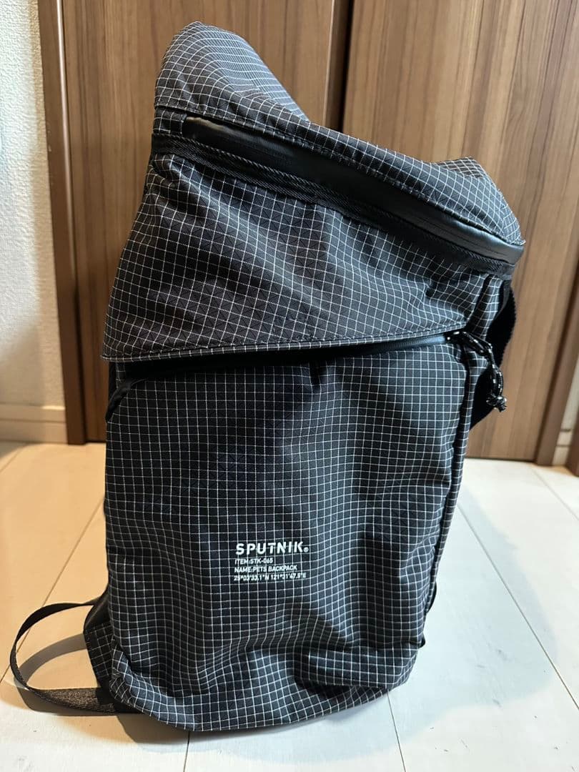 ゆかSPUTNIKバックパックキャリー ブラックチェック