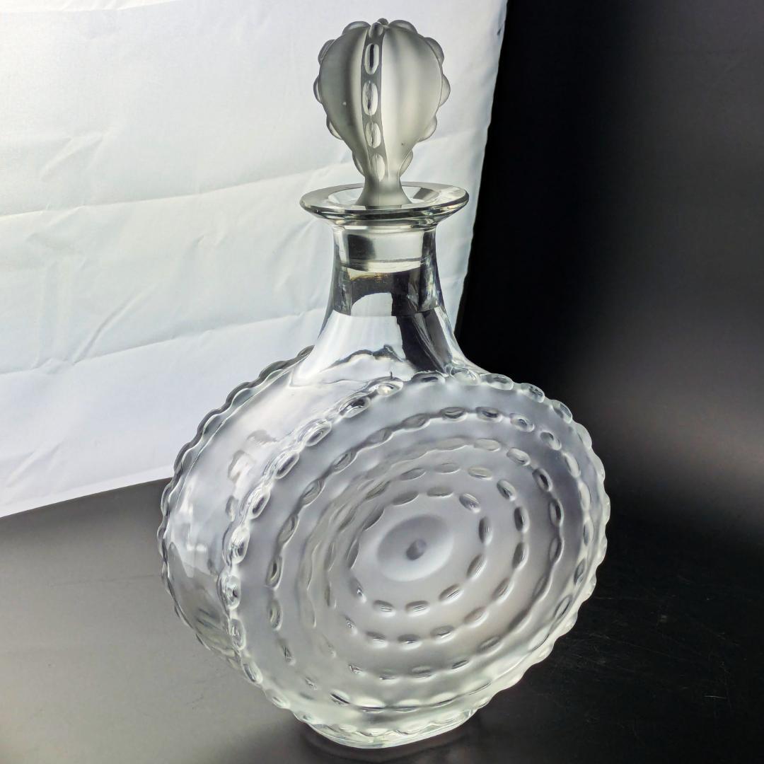 ラリック廃盤 27㎝デキャンタ パルメparme13307　波紋紋様 とても美品
