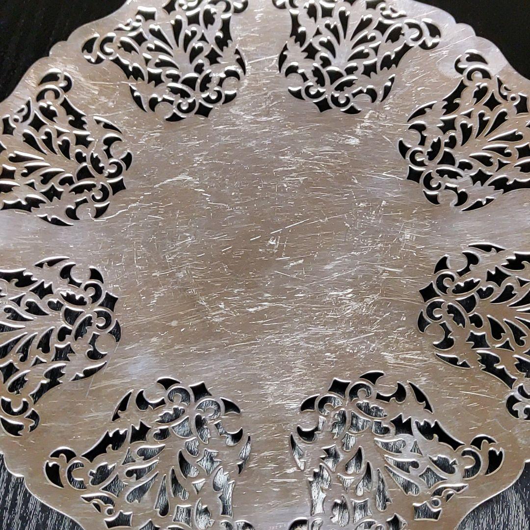 マッピン&ウェッブ　コンポート ケーキスタンド　高品質銀　マッピンプレート