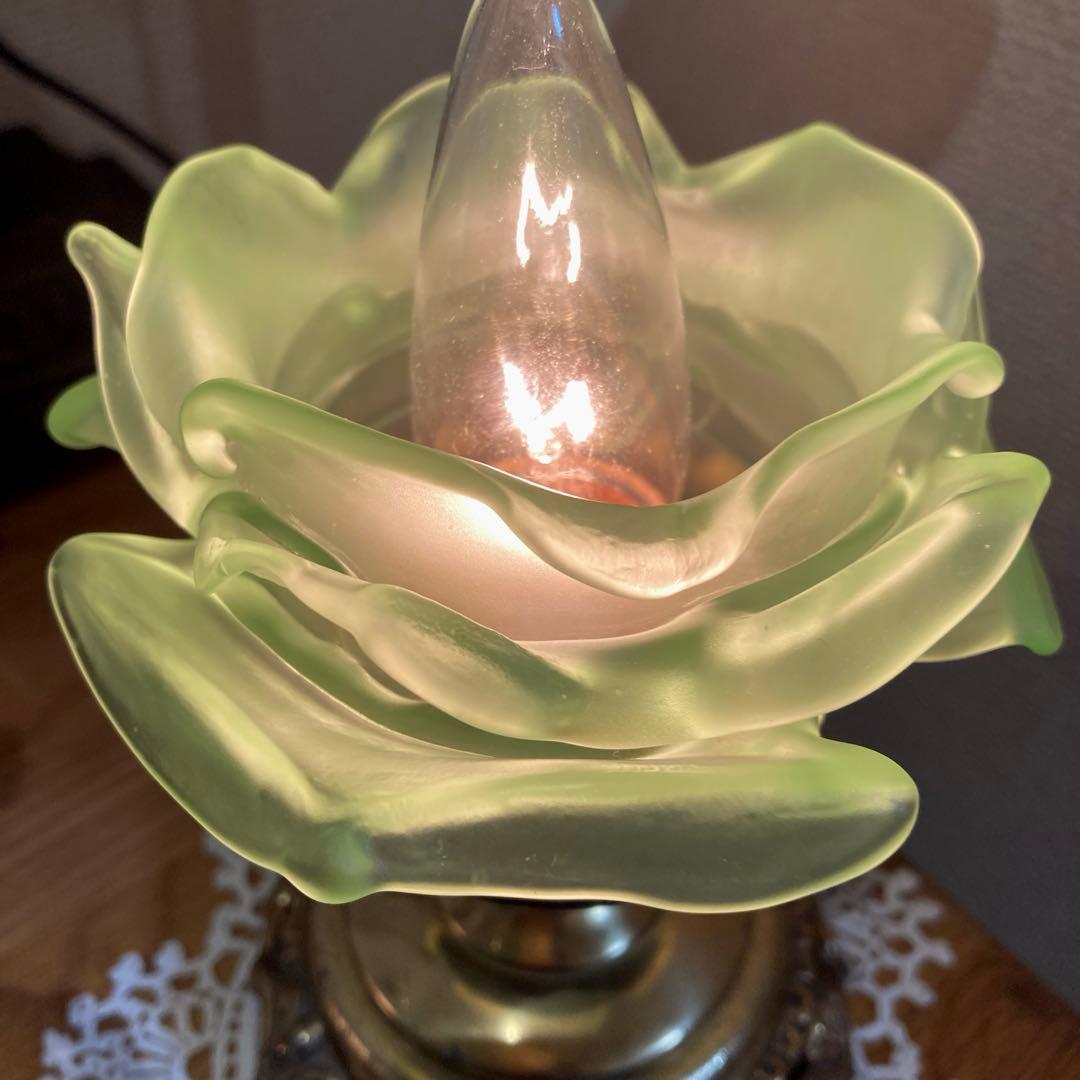 （予約専用⭐︎）ミニシャンデリア　フランスアンティークとローズシェード