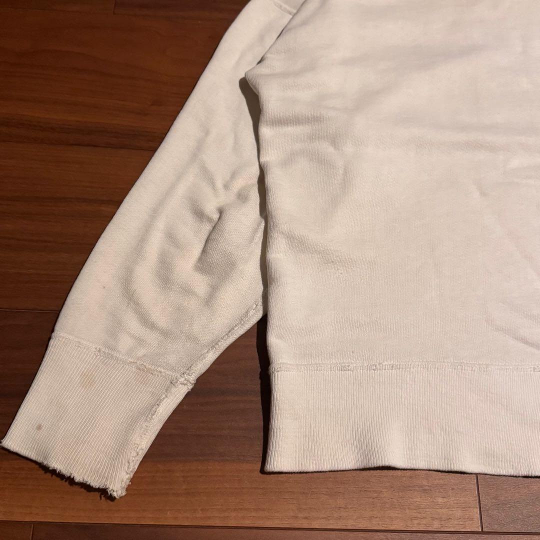 40s 50s ヴィンテージスウェット　白　染み込み