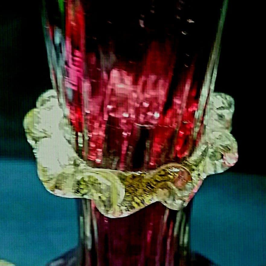 MURANO GLASS ムラノ レッド ライオン モチーフ 装飾 デカンタ