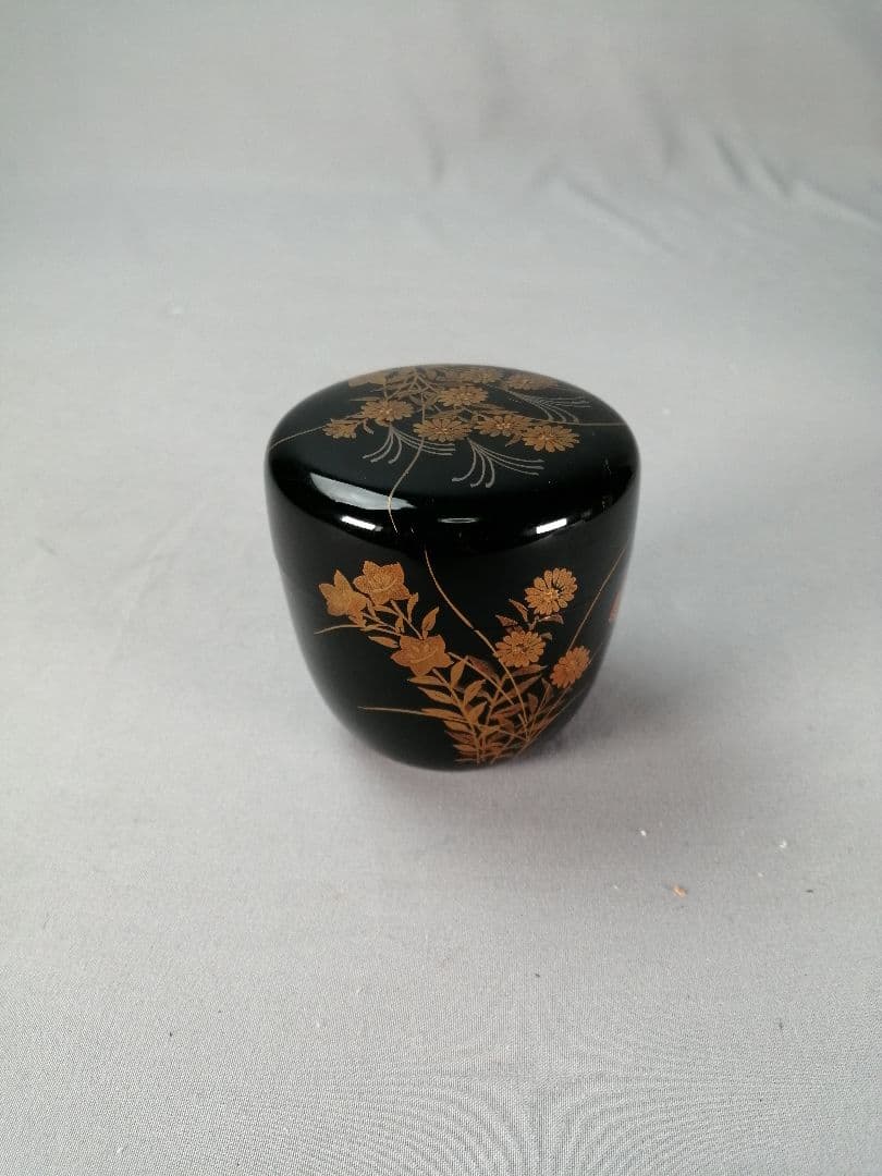 【茶事具】時代秋草蒔絵　棗299