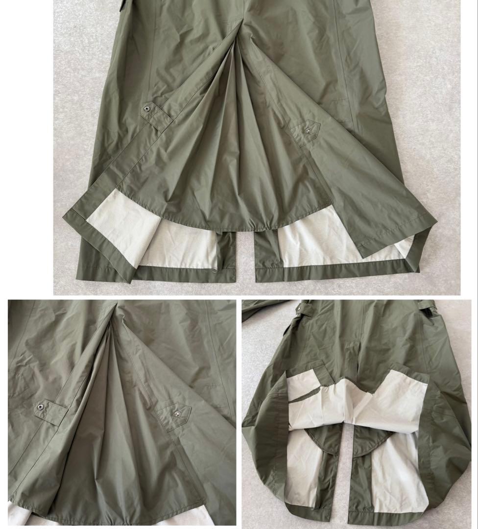 【未使用】AIGLE エーグル MTDライディングコート カーキ ロング フード