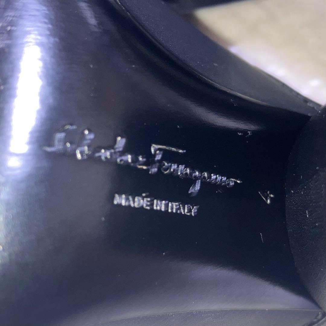 超希少　未使用級　サルヴァトーレフェラガモ　ミュールサンダル　ガンチーニ　レザー