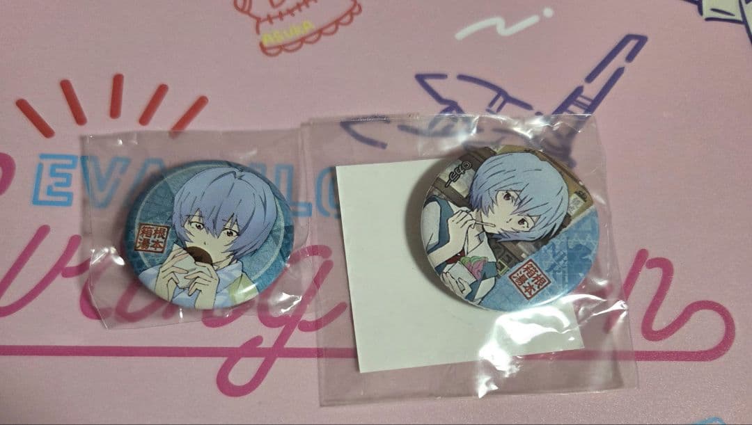 エヴァ　綾波　ミニ缶バッジ