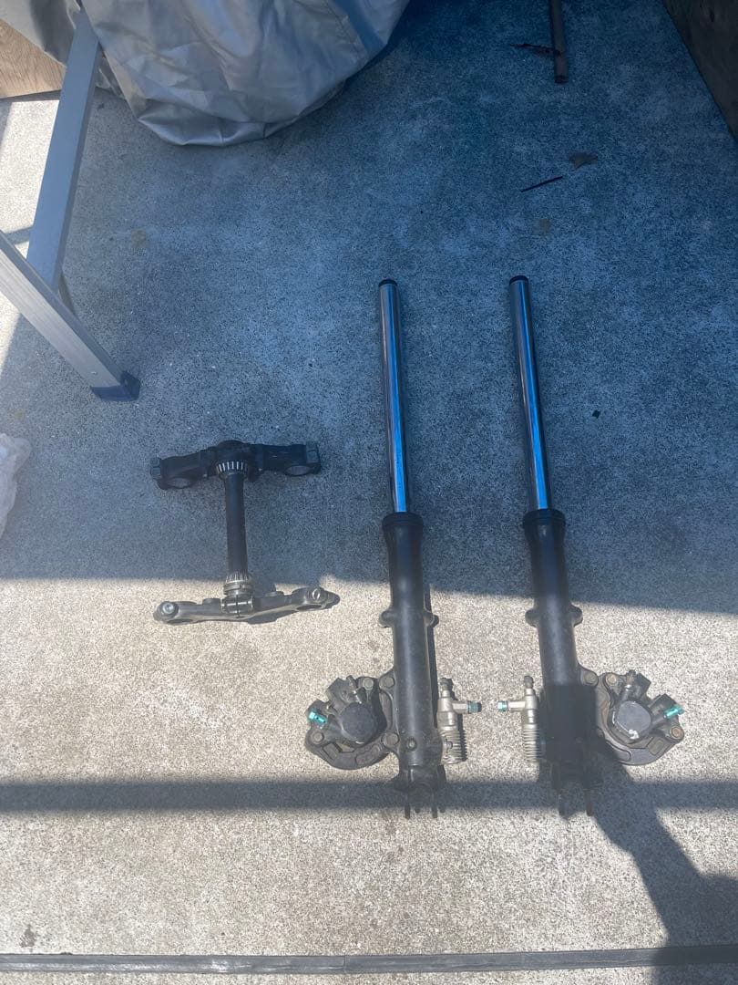 フロントフォークとステムセット ダブルアンチ