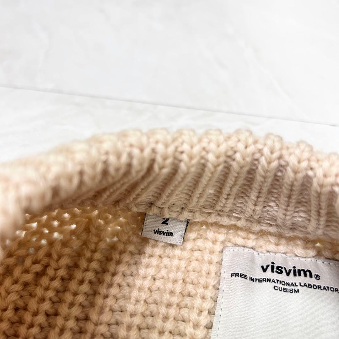 美品 ヴィズヴィム VISVIM クルーネック ニット セーター アイボリー