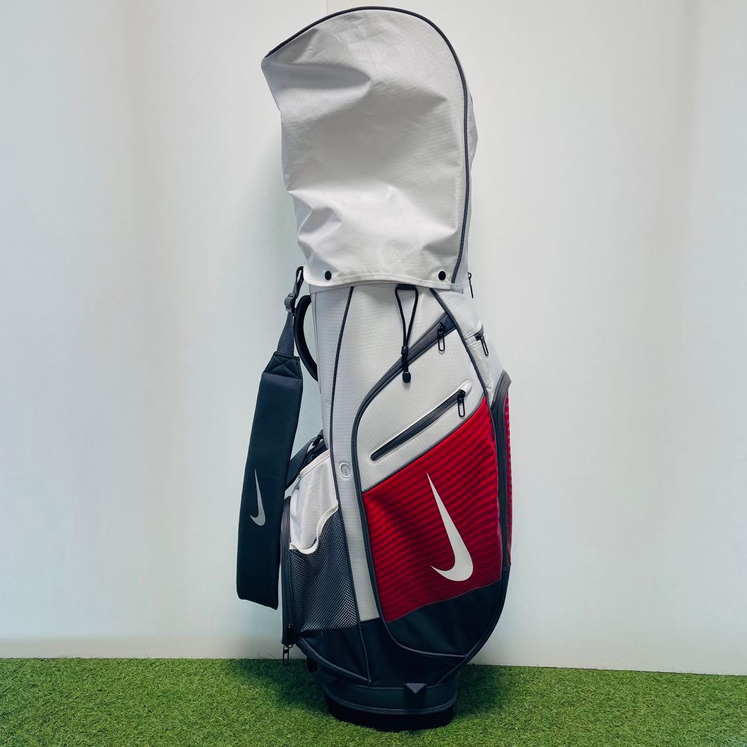 Nike キャディバッグ ホワイト/レッド/グレー ゴルフ