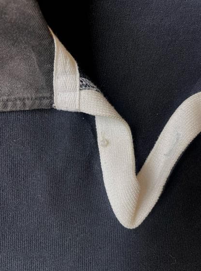 90s Canterburyカンタベリー 黒 L 無地 ブランク ラグビーシャツ