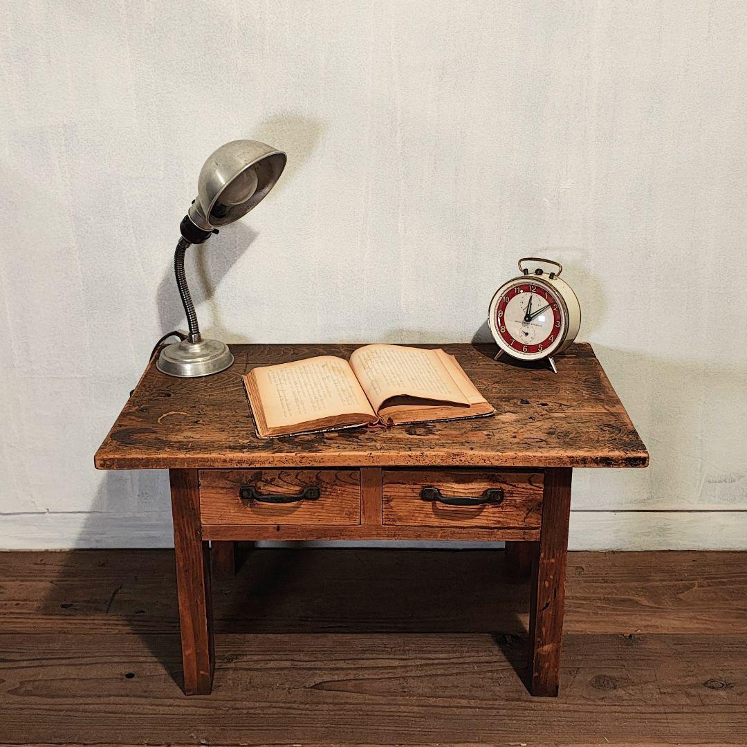 文机　小引き出し　座卓　昭和レトロ　古家具