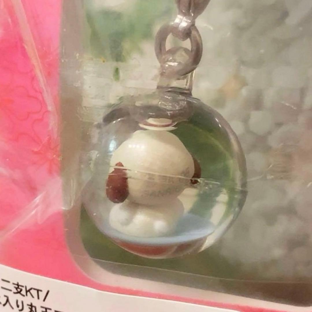 【希少】ハローキティ 根付 　十二支　戌　水入り丸玉　ファスナーマスコット