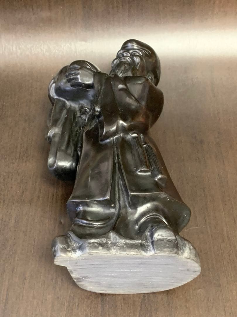 《美品レア》《送料無料》⭐︎桃仙人像　不老長寿　魔除け　縁起物　アンティーク　♪⭐︎