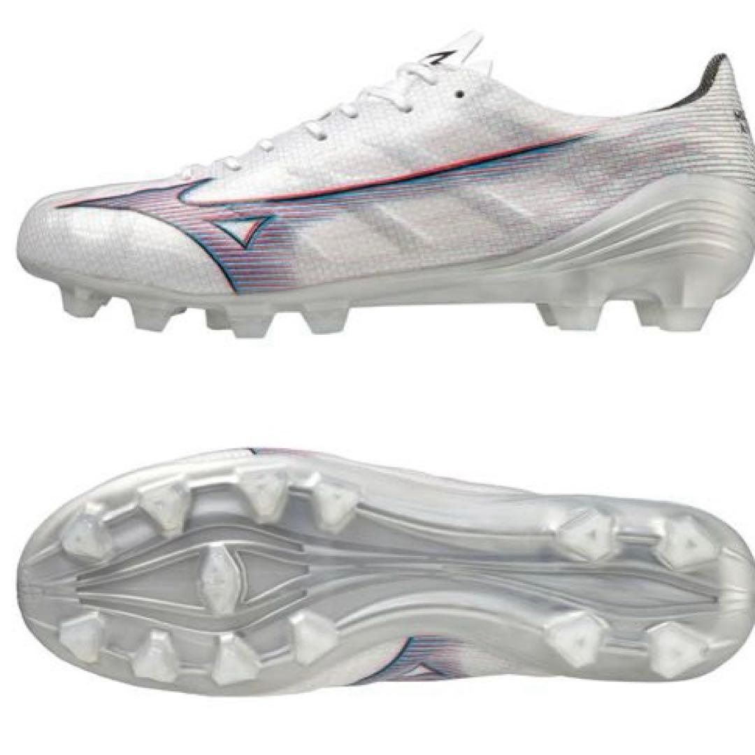 新品 ミズノ アルファプロ 28cm サッカースパイク 白 オールラウンド