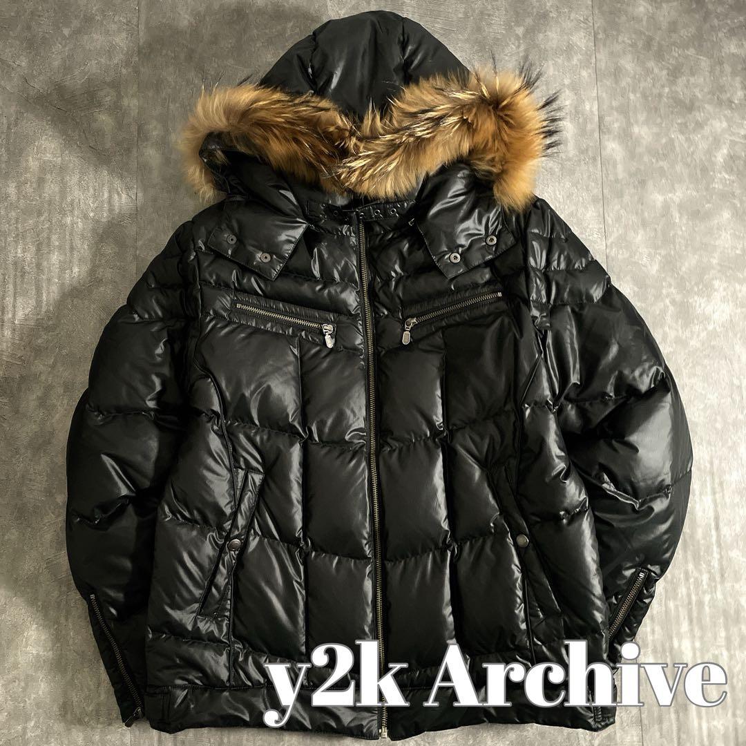 Y2K Archive 黒艶 ボリュームダウンジャケットメンズ Lサイズ 極暖◎