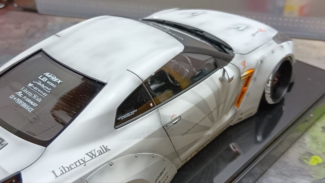 1/24 プラモデル完成品 R35 GT-R リバティーウォーク 戦闘機カラー