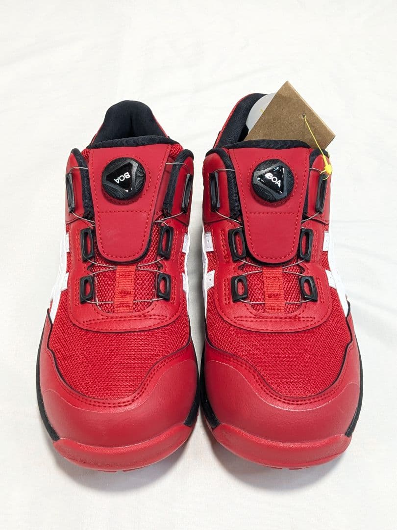 未使用 安全靴 CP209 BOA asics アシックス 26cm レッド