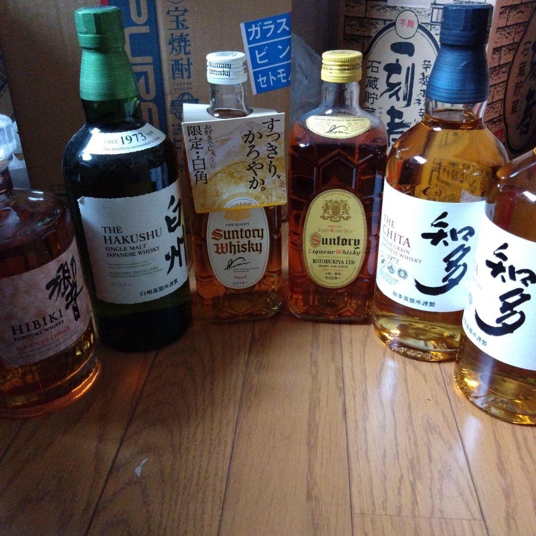 サントリー　響BC 白州 復刻版角瓶　白角　知多