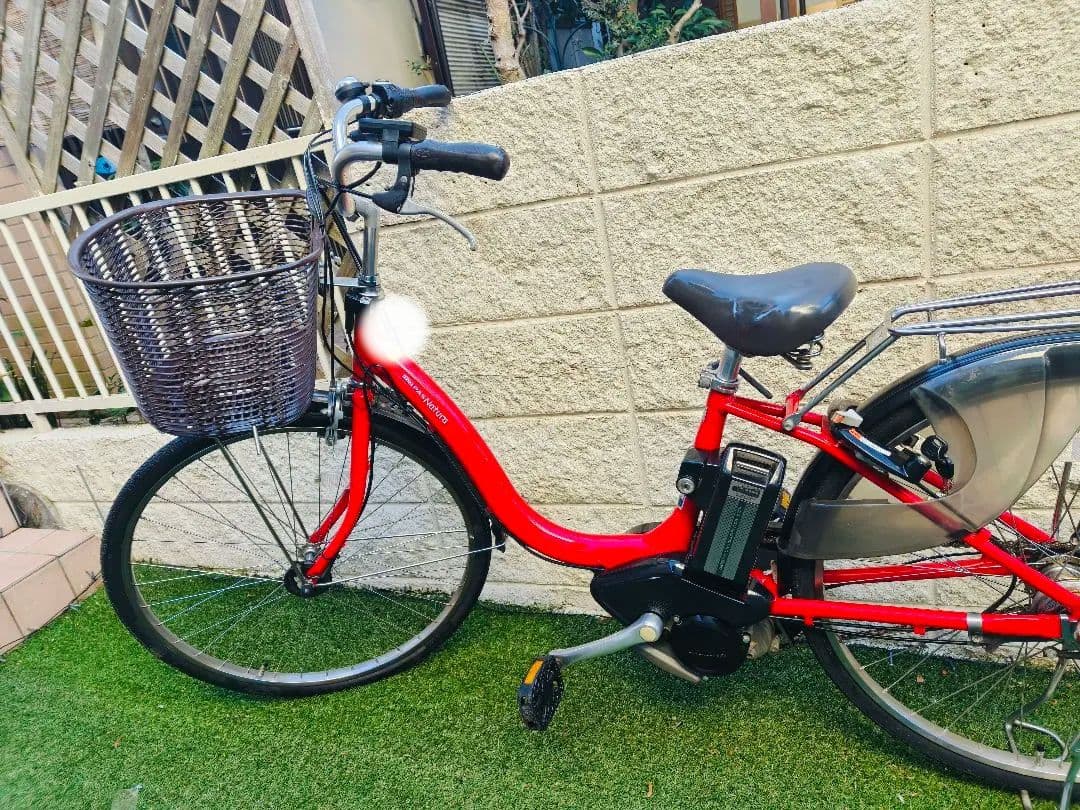 YAMAHAヤマハ電動アシスト自転車26インチ レッド