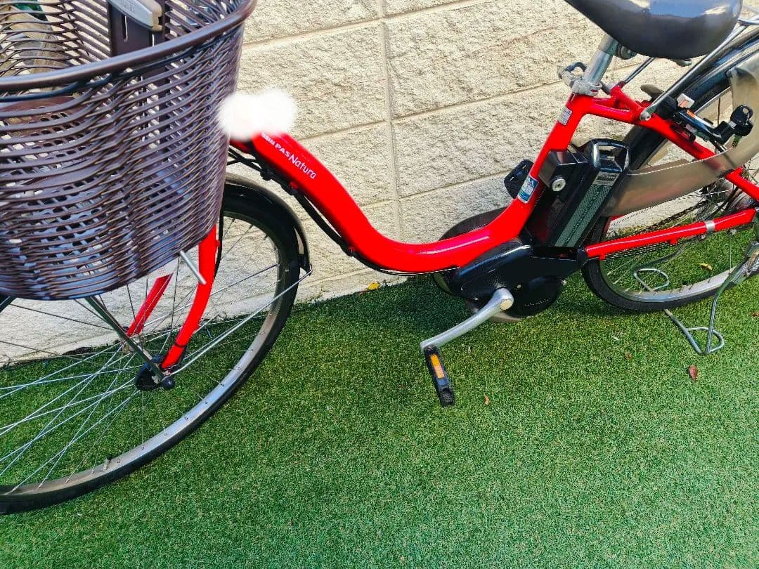 YAMAHAヤマハ電動アシスト自転車26インチ レッド