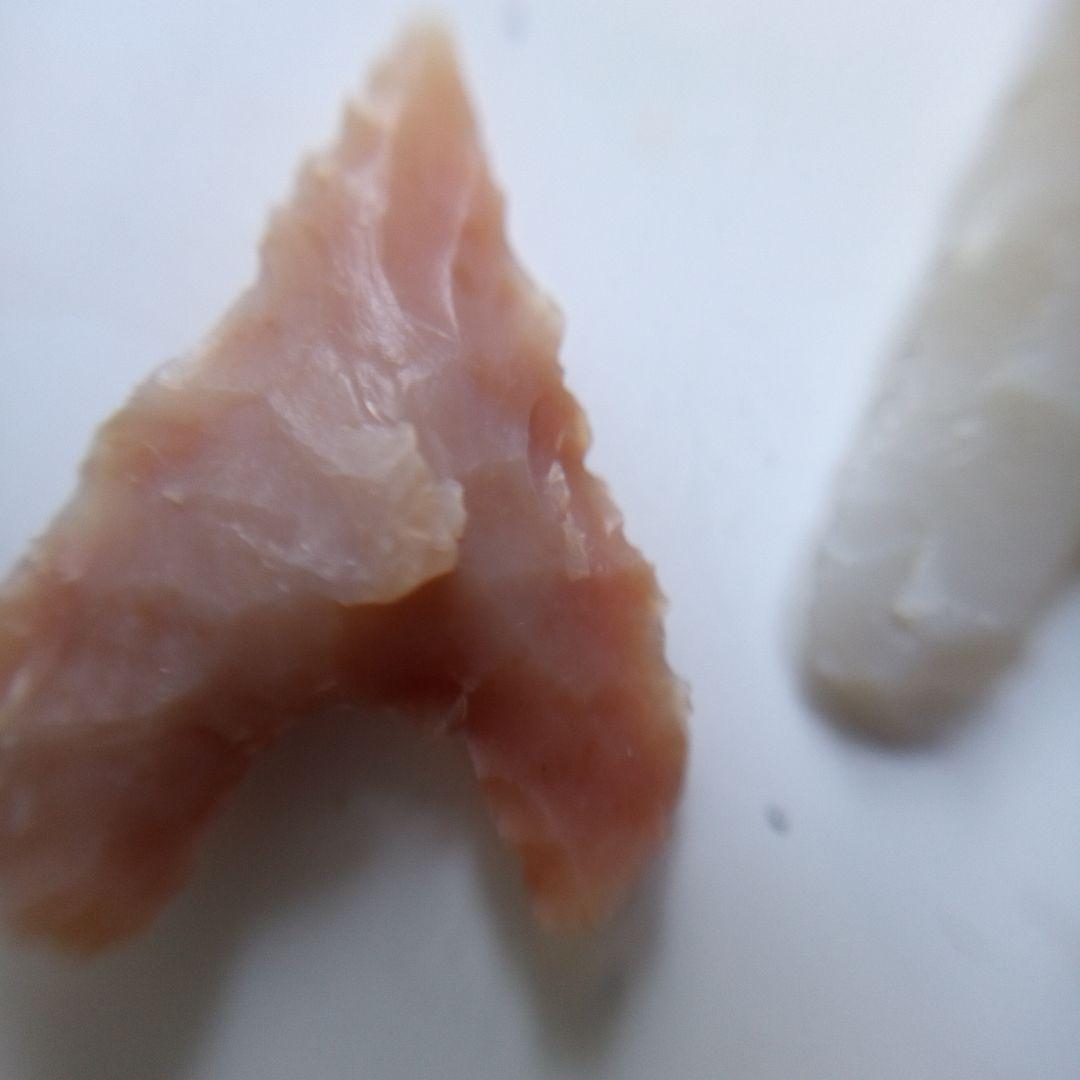 メノウ石鏃　カルセドニー　石器 模写