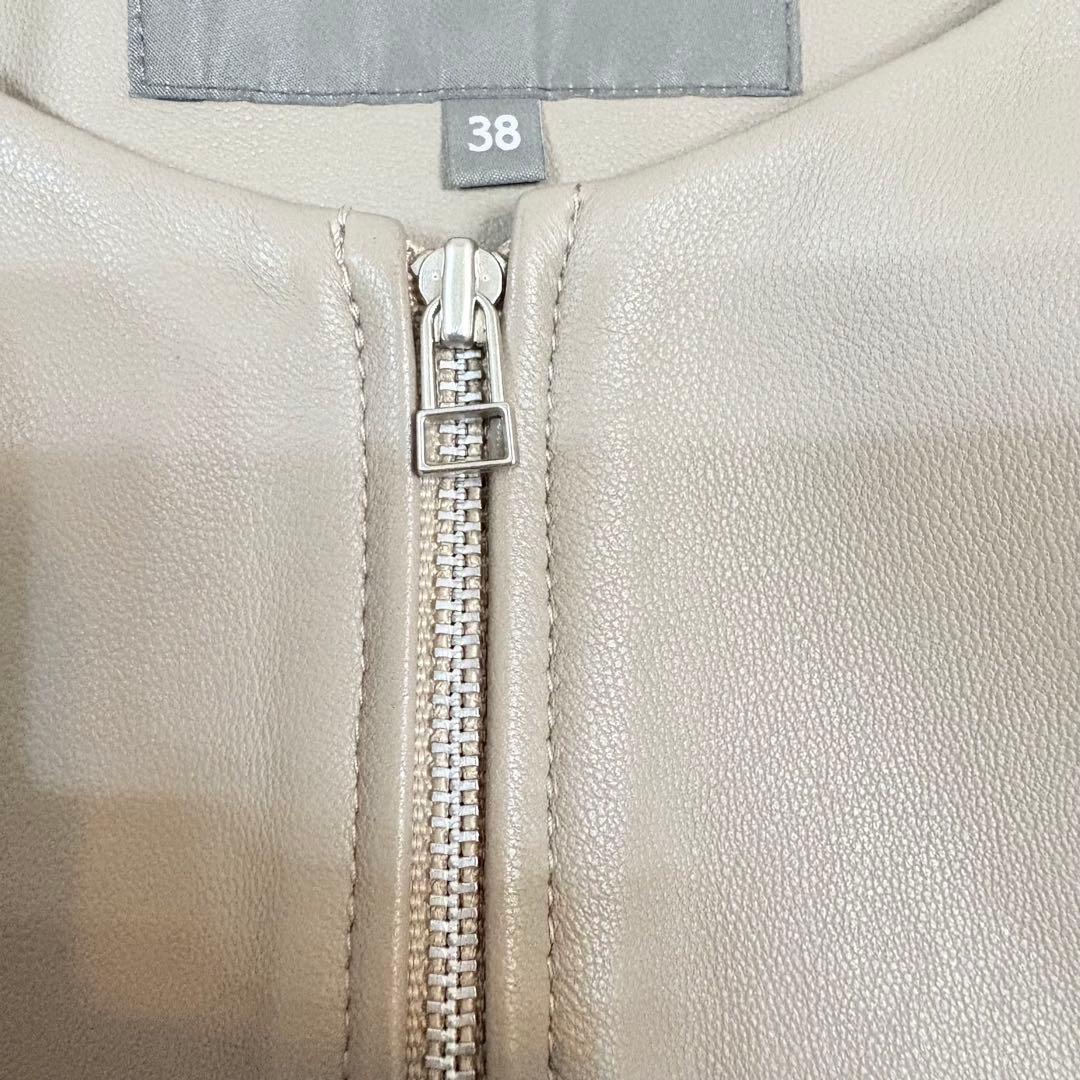 極美品✨ユナイテッドアローズ アデイインザライフラムレザー ノーカラーライダース