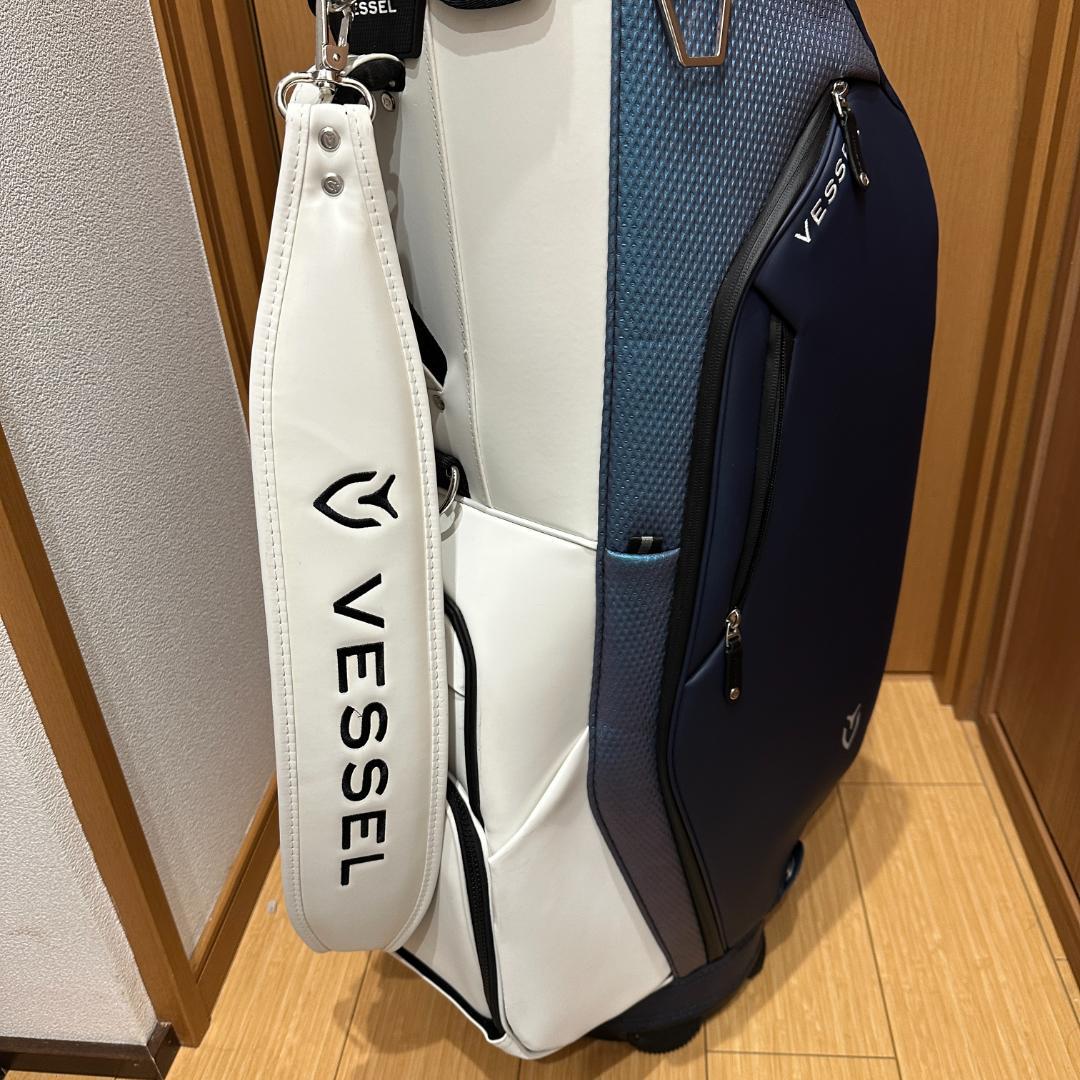 【美品】VESSEL Lux 7キャディバッグ 9型 IRIDIUM コースト