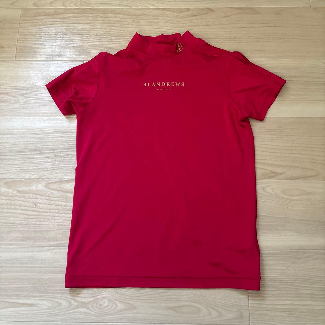 St Andrews レディース ハイネックシャツ ピンク　ゴルフウェア