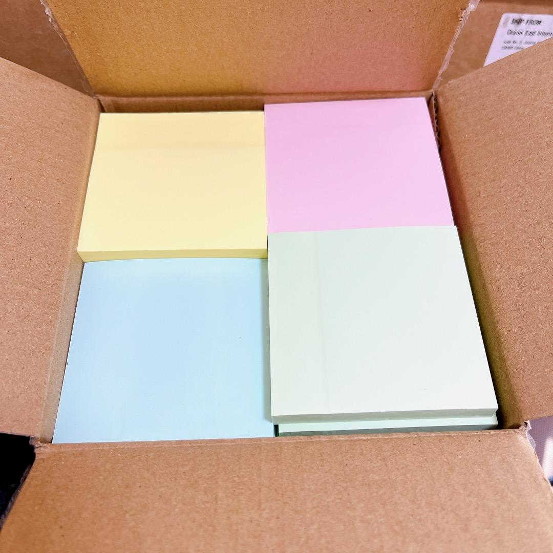 付箋 ふせん <K2> 75mm×75mm 100枚×100冊入 4色ミックス