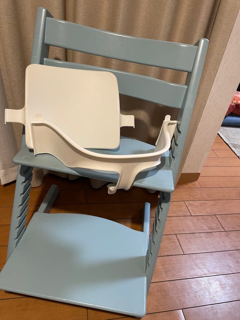 （本日限定価格）STOKKE ストッケトリップトラップアクアブルーベビーセット付