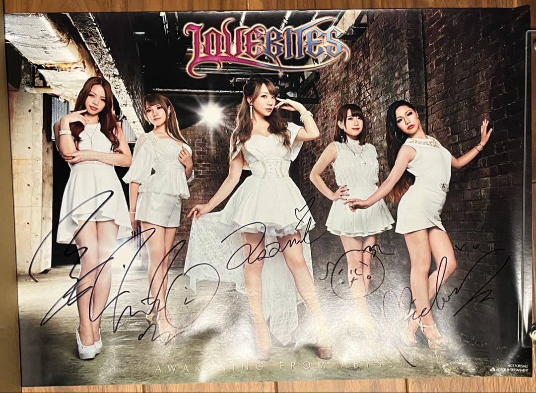 貴重　LOVEBITES初期メンバー特典ポスター　直筆サイン入り