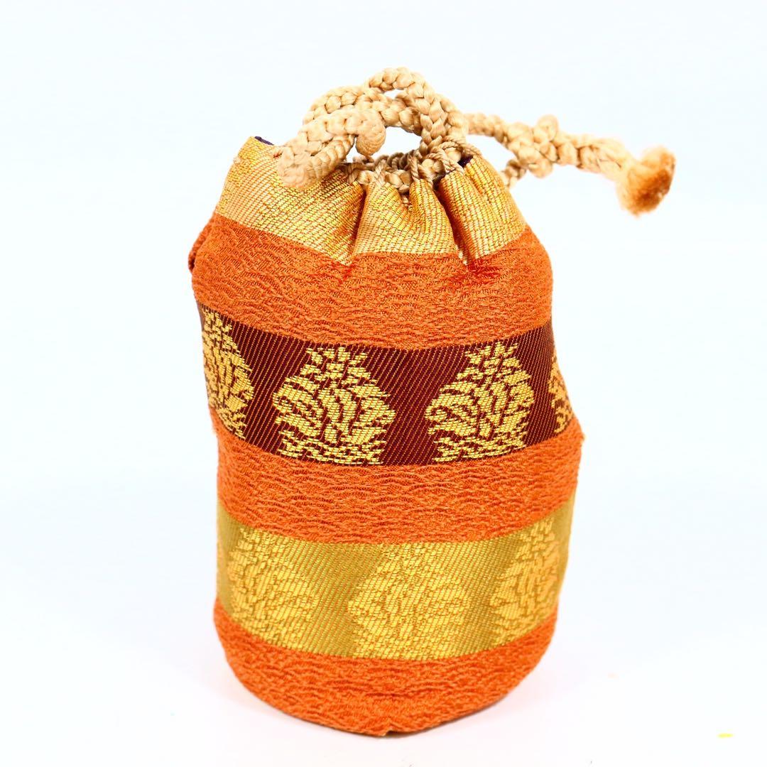 城窯 中嶋紀義 唐津焼 肩衝茶入 茶道具 唐物 仕覆 西陣織 段鶏頭