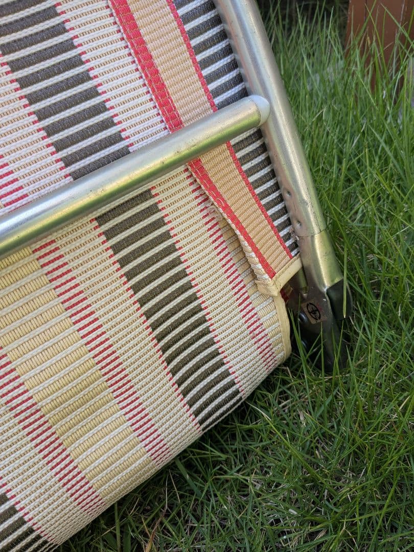 昭和レトロ折りたたみ式サマーベッド 2台セット